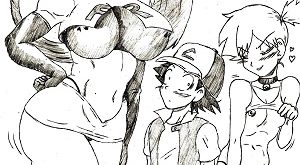 Wild Pokemon Trainers – Ash X Jesse X Misty hentai comic