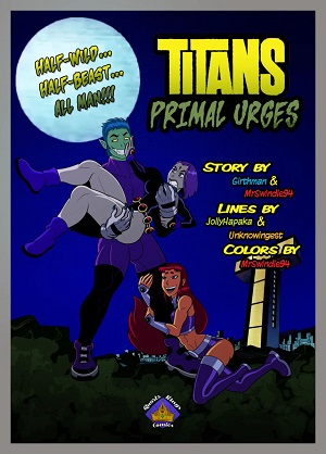 Titans; Primal Urges Page (Teen Titans)-hentai-comic