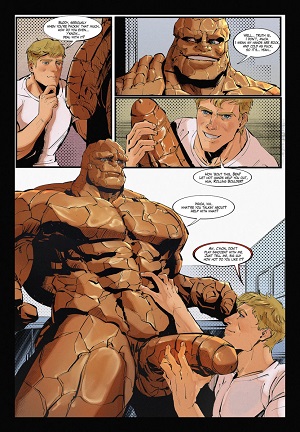 [BosoRomantics] Thing x Human Torch-hentai-comic