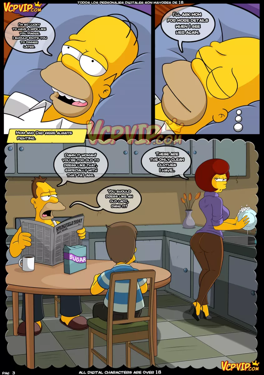 Simpsons comic porn